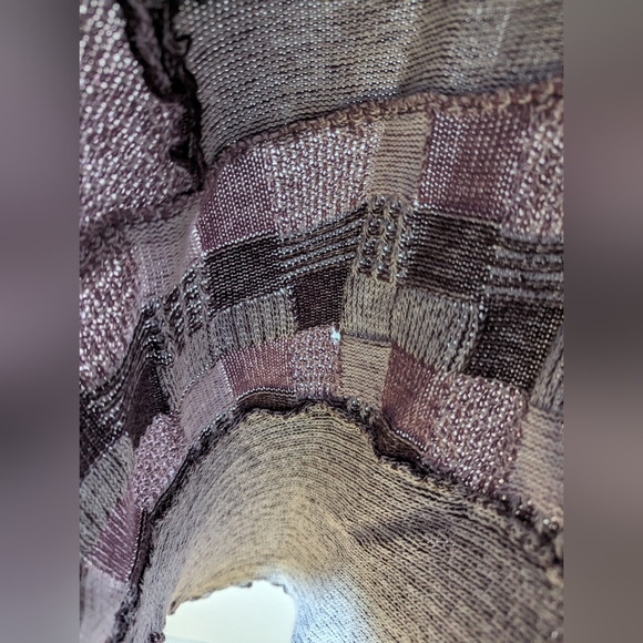 Marie-Claire Purple Patchwork Asymmetrical Sweater - Picture 6 of 7